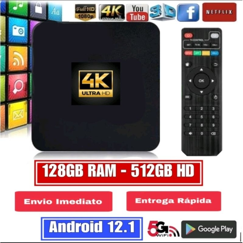 TV BOX Aparelho Android Tv Transforma Tv em SMART